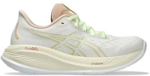 ASICS Women's Gel-Cumulus 26 Running Shoe, Cream/Illuminate Yellow, 42.5 EU