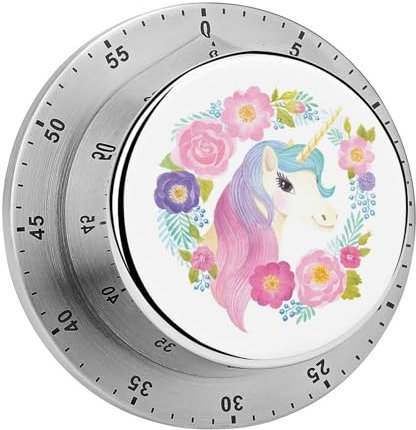 Kitchen Timer Unicorn Magnetic Countdown Classroom Timer For Studying Teaching 8cm