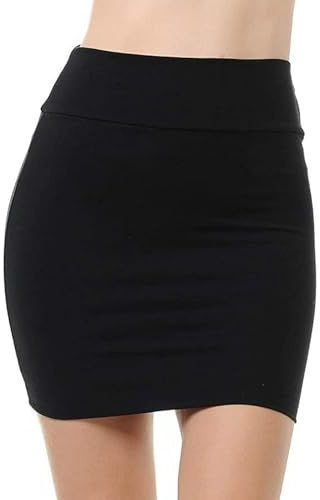 BNREOZA Bustier Nero con Gonna a Matita Avvolgente, Minigonna Elastica a Vita Alta da Donna, Sexy Estiva e Autunnale (L)