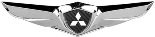 SJSHOPS Auto Emblem für Mitsubishi ASX Eclipse Cross,Auto Buchstaben Logo Buchstaben 3D Aufkleber,Auto Emblem Logo Aufkleber 3D Metall Emblem Auto Aufkleber,Aufkleber Mit Autologo
