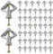 Set di 100 tasselli per cartongesso, con viti, a forma di aereo, per cartongesso, pannelli in fibra di gesso, cemento, mattoni, pareti cave, fissaggio in calcestruzzo grigio