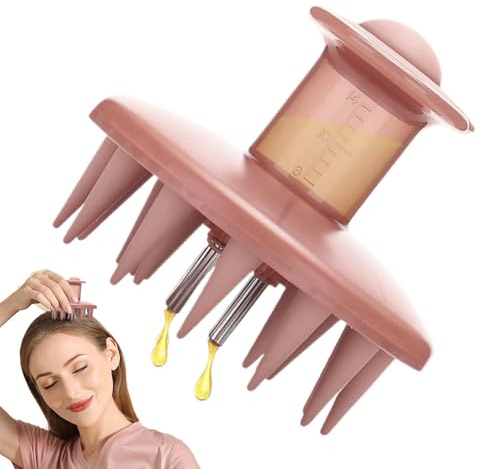 Applicatore Olio Per Capeldo, Spazzola Applicatore Olio Per Capelli Con Dispenser Pettine Dosatore Con Spazzola Per Rafforzare Follicoli E Ridurre Caduta