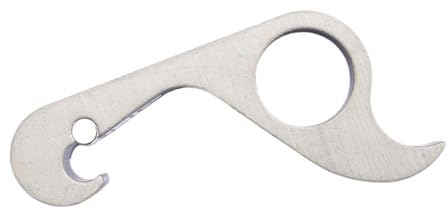 F Fityle Abridor de Botellas, Accesorio Decorativo Manual versátil para Barra, abrebotellas de Agua, removedor de Tapa de Frasco para Proteger uñas y Manos, Plata