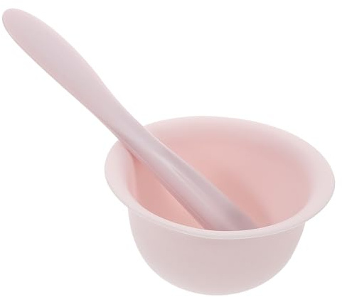 DECORNIJIA Mascarilla Facial Silicona Cuenco Espátula y Cucharilla Medidora para Cuidado de Piel DIY Portátil Reutilizable