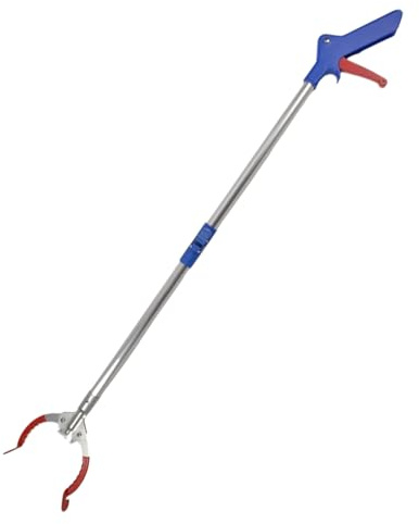 Greifer für Senioren – faltbares, ergonomisches Werkzeug aus Aluminiumlegierung, leichter Greifer für Abfallsammler, lange Reichweite, Hilfsmittel für ältere Menschen, Garten, Hof, Blätter, Müll