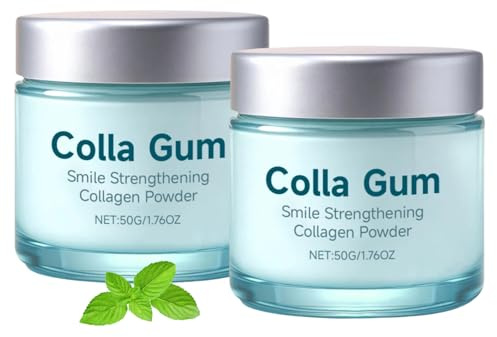 Collagen Tandpulver Hydroxiapatit Tandkött Munhygien | 2x50 g emaljvård frisk andedräkt daglig rengöring tandvård pulverformula
