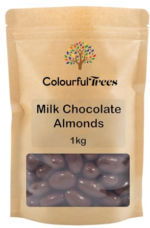 Milk Chocolate Almonds 1kg by Colourful Trees