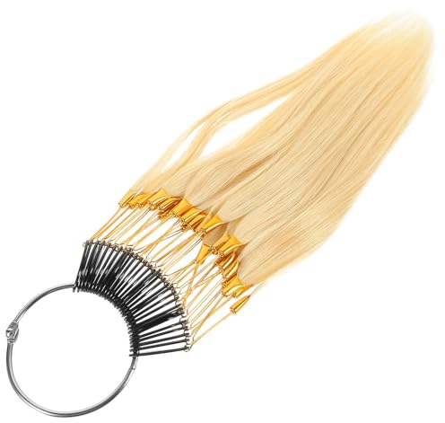Levemolo Nuancier de Couleurs Coiffure 30 Pièces Mèches de Test Capillaire en Cheveux Naturels Légers et Confortables pour Salon de Beauté