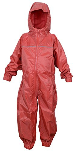 DRY KIDS Waterproof Rainsuit Bright Red 5/6yrs