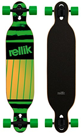 Rellik - Longboard Green Pattern Drop Throug
