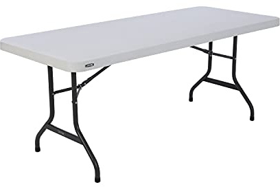 LIFETIME Table Pliante Blanc Granite 182,9 x 76,2 x 73,6 cm