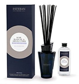 Bouquet Parfumé Rose blanche & Absolu d'Iris - ESTEBAN Collection ELESSENS