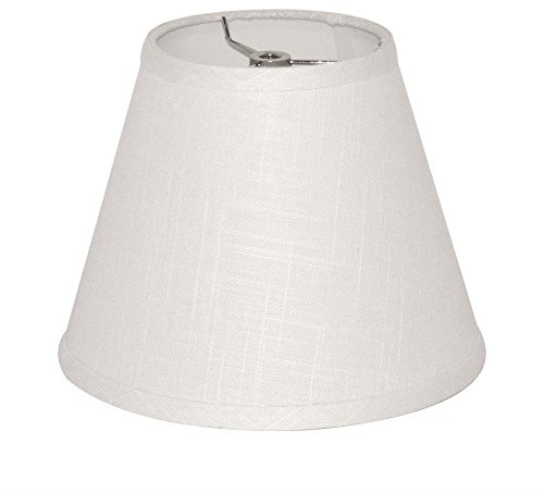 Small lamp shades, 6x10x7.5 Inch White Barrel Lamp Shade for Table Lamps