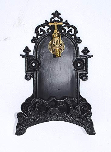 Graf von Gerlitzen Zapfstelle Brunnen Kran Wasserhahn Wandbrunnen Schlauchhalter Jugendstil WHS-B kran klein