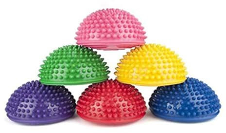 Set di 6 cuscinetti per esercizi di bilanciamento e stabilità per bambini, per giocare al coperto e all'aperto, favoriscono il coordinamento e l'equilibrio