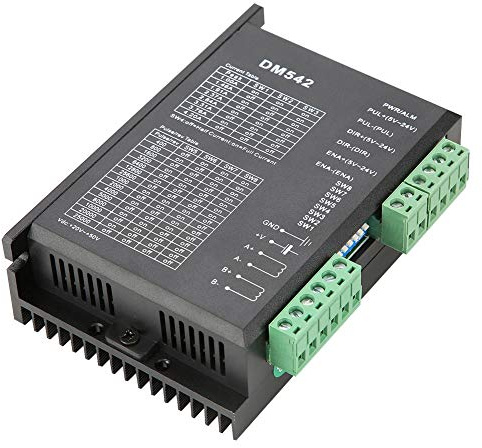 Nema 17/23 Schrittmotortreiber, DM542 2-Phasen-Schrittmotortreiber Schrittmotortreiber der Serie 57/86 18-48VDC Peak 4.2A zum Antreiben von Motoren der Serien 57 und 86