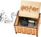 JUAEYIDDS Music Box Made Of Wood Carved Hand Crank Antique Carved Wood Musical Box 18 Note Mechanism Home Decoration For Home Decor Birthday