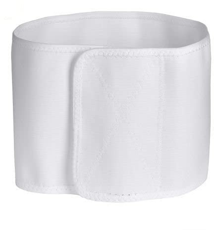 RCAI Pediatric Abdominal Binder Deluxe | Umbilical Hernia Belt, Post-op, Low Tone Muscle Support, Single Panel Abdominal Brace, 7” Tall Fits Toddler Waists 16-19, White, Made in USA…