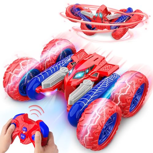Dreamlandia Spielzeug ab 3 4 5-9 Jahre, Ferngesteuertes Auto Geschenk Junge Mädchen 3-10 Jahre Weihnachten Geschenk für Kinder Outdoor Spielzeug ab 3 4 5 6-10 Jahre Rc Auto Spider Kinderspielzeug