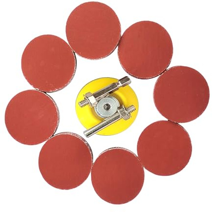 Wanmutrun 100 Stück Schleifpapier Klett 50mm Körnung 2000 Geeignet für Mini-Poliermaschinen ist die Beste Wahl für kleine Flächen Polieren.