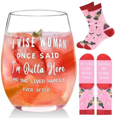 Mason Life Leaving Gifts for Colleagues Women, Funny Retirement Gifts for Women Personalised Wine Glass, Thank You Goodby Gift for Friend Birthday Valentine's Day Presents for Colleagues 17oz