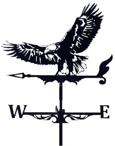 Generisch Wetterfahne Für Den Garten, Wetterfahnen Aus Metall Mit Tiermotiven, Windanzeiger, Wetterfahne Fürs Landhaus, Wetterfahne Fürs Dach Für Garten, Dach, Hof, Gebäude(Styled)