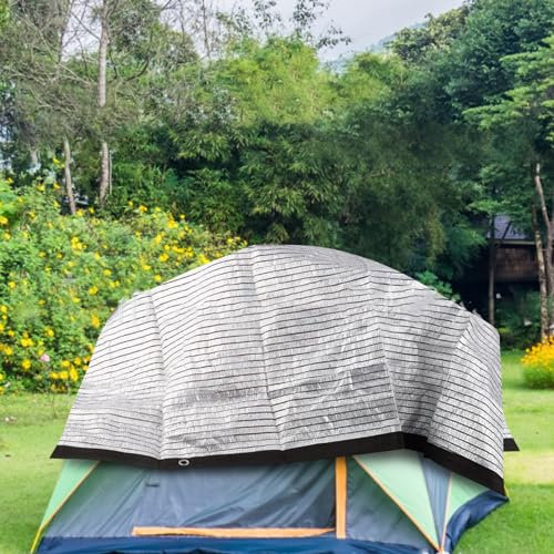 Sun Shade Netting for Garden 75% UV Resistant Sunscreen Fabric Reflective Aluminium Shade Cloth for Greenhouse/Patio/Pergola Grey 5 * 20m