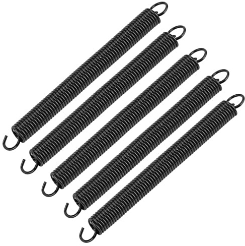 0,6 mm fjäder, 6 x 2 x 1, 5 stycken, tråddiameter 0,6 mm, 4 mm, 50 mm, dragförlängningsfjäder för dragfjädrar, sökare, flexibla fjädrar, sorterade, 4 mm