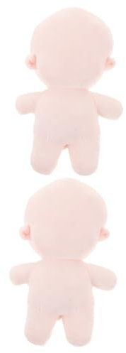 IWOWHERO 2st Körperpuppe Kleidung Mit Leerer Puppe Stoffpuppe Selber Machen Tragbares Puppenmodell Plüschpuppe Selber Machen Unfertige DIY-Puppe Puppe Mit Leerem Körper Pp Baumwolle