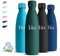 Borraccia- 0.75l- Borraccia Termica, Senza BPA, Borraccia Acciaio Inox, Senza Perdite, Borraccia Metallo, per Bevande Fredde o Calde, Borracce per Fitness, Campeggio, Escursionismo, Viaggio, Ufficio