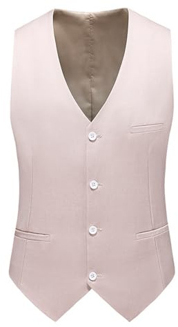 lozssnigzi Gilet Costume Homme, Boutons Formelle Costume Sans Manche Veston Mariage Casual Gilet Business Vintage Gilets Regular Western Veste