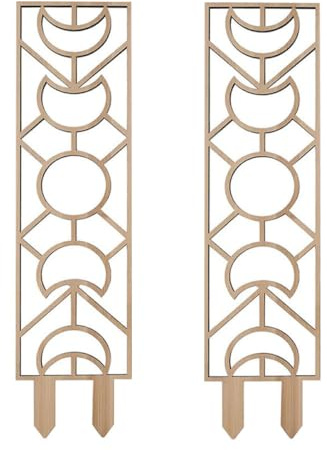 JOINPAYA 2 Series Soporte De Madera para Plantas Trepadoras Natural para Jardín para Vides Guisantes Y Rosales Resistente Fuertes 2 Piezas*2