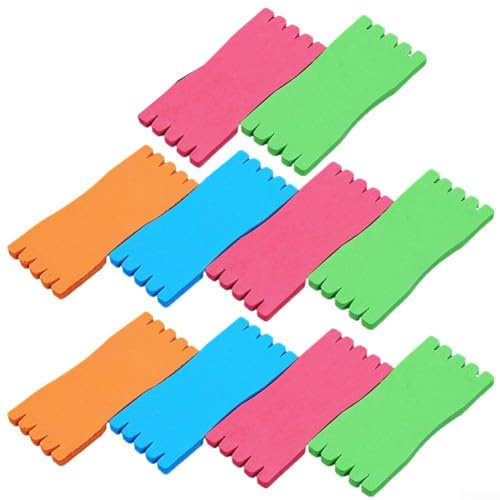 Planche d'enroulement en mousse EVA pour lignes de pêche et rangement d'hameçons 8 cm 30 cm (6 x 14 cm, 10 pièces)