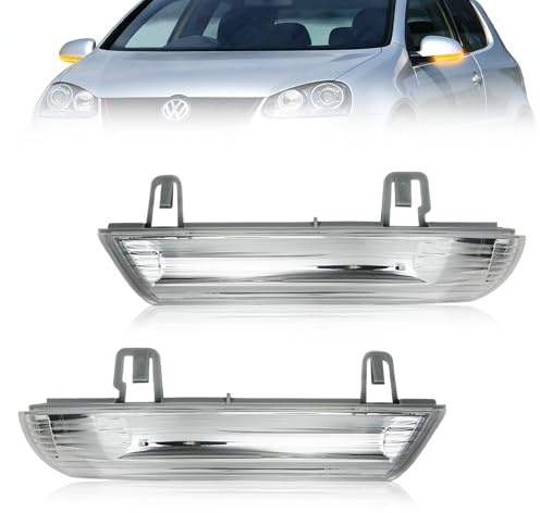 Convitex 2x Spiegelblinker Links & Rechts - für VW Golf 5/5 Plus / 6 Variant & PassAT/Variant - Kompatibel mit 1K5,1K1,5M1,521,3B3,3C2,3B6,3C5-1K0949101 / 1K0949102