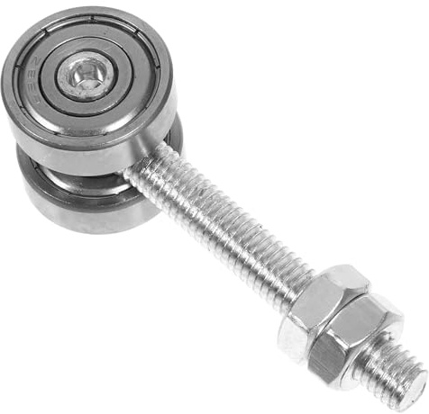 PENIKOKO Carrello a Rulli Doppio Cuscinetto per Porta Scorrevole Gruppo Carrello a 2 Ruote 24Mm Puleggia per Binario Sospeso Portata 50kg Ferramenta per Porte e Mobili Uso Domestico e