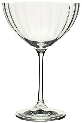 Bohemia Waterfall Lot de 6 Coupes à Champagne en Cristal soufflé Transparent 34 cl