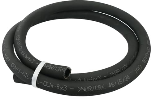 Fittingstore - METERWARE - Hitzebeständiger Gummischlauch bis 100 °C Ölschlauch, Dieselschlauch, Benzinschlauch, Mineralöl, Hochdruckschlauch Werkstatt, Auto, Motorrad (Innen x Außen Ø: 11 x 18 mm)