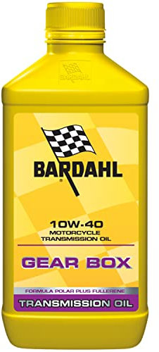 Bardahl - Olio Trasmissione per Moto, Gear Box 10W40, Massima Protezione e Durata degli Ingranaggi, Cuscinetti e Frizione, 1 Litro