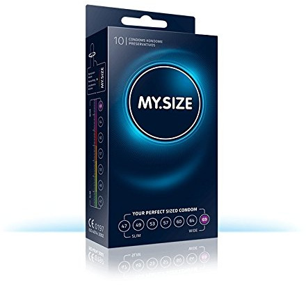 Pack of 10 My Size Condoms 69mm (2.7 Inches) by My Size Condom-Vegan