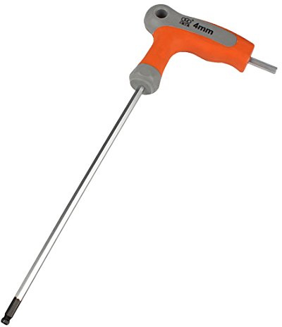 Andux Zone Innensechskantschlüssel Sattelschlüssel T-Griff CR-V mit Kugelkopf NLJBS-01 (4mm)