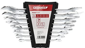 GEDORE red Doppelmaulschlüssel Satz, Set 8-teilig, SW 6-22 mm, metrisch, lang, Schraubenschlüssel Set, R05105008