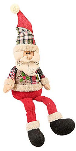 Omenluck Weihnachtsfigur, Schneemann, Weihnachtsmann, Elch, Spielzeug für Zuhause, Büro, Zimmer, 1 Stück
