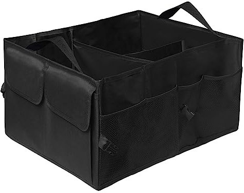 JOYSKY Car Trunk Organizer - Collapsible Multi-Compartment Storage for SUV & Sedans, Foldable Boot Organiser, Car Accessories