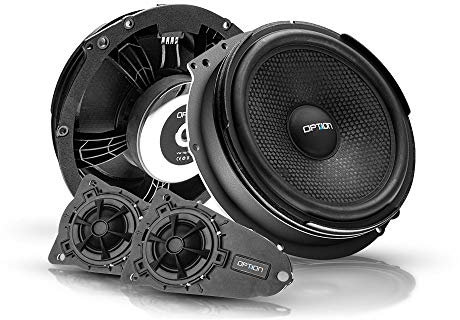 OPTION AIR Front Lautsprecher-System kompatibel mit VW T5/T6-100% Plug & Play System - 2-Wege Komponenten-System - 100 Watt RMS, 91 dB Wirkungsgrad