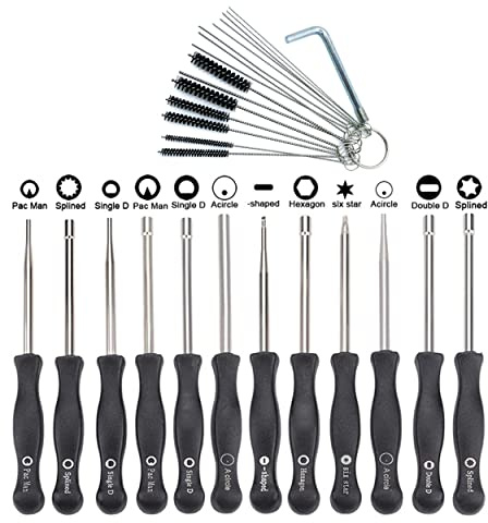 Hippotech Pack of 12 Carburetor Adjustment Tool and Cleaning Kit for 2-Cycle Small Engine for Poulan for Husqvarna for STIHL for Echo Trimmer Chainsaw