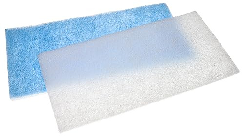vhbw 2x Filter Ersatz für WilTec 34031 für Absauganlage | Ersatzfilter Weiß Hellblau