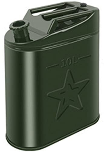 SHENGSHIYU 5l-30l Auto Truck, Tanque De Combustible De Hierro De Gasolina, Transporter, Diesel De Gasolina, Verde,Tanque De Combustible De Metal con Manguera,ironcover-10L