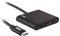 Ekon adattatore HUB, HDMI, USB-A, USB-C, cavo USB-C, protezione antipiega, per PC, laptop, TV, Smart TV, MacBook, Monitor, proiettore, PlayStation