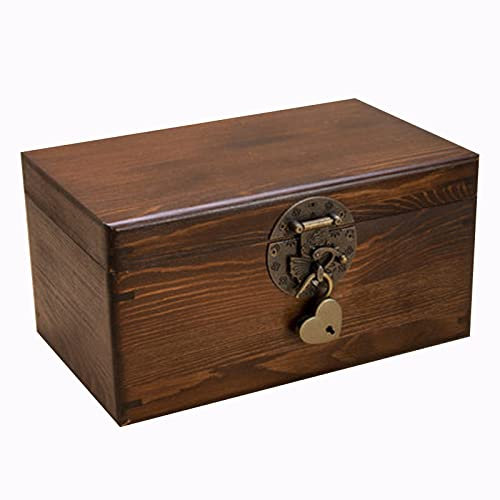 TANIDA Nähset-Aufbewahrungsbox aus Holz, Retro-Nähkasten aus Holz mit Zubehör, geeignet for Damen, Herren, Bastler,