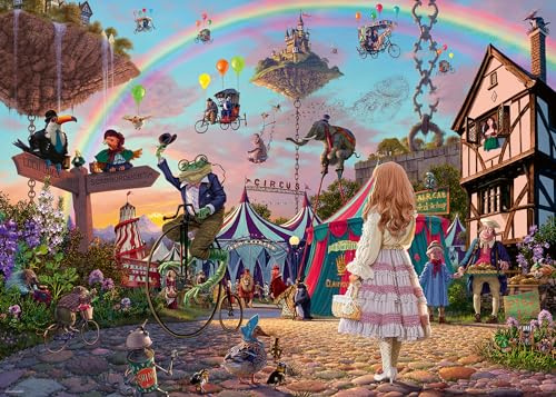 Ravensburger Puzzle Der verwunschene Zirkus - 1000 Teile Puzzle | 1000 Teile Puzzle, Erwachsenenpuzzle, Geschenk für Frauen und Männer